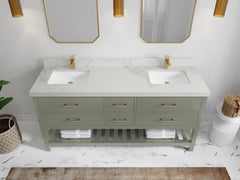 Parker 72 in. W x 22 in. D Double Sink Bathroom Vanity - photo 17