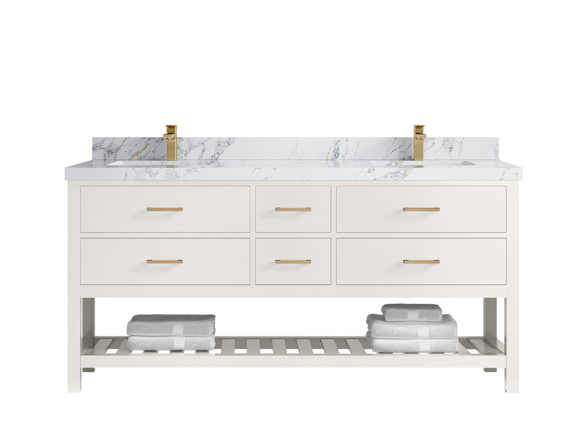 Parker 72 in. W x 22 in. D Double Sink Bathroom Vanity - Willow Bath and Vanity