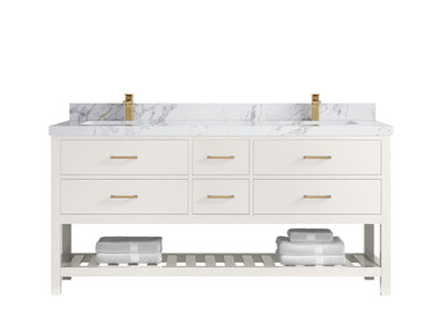 Parker 72 in. W x 22 in. D Double Sink Bathroom Vanity - Willow Bath and Vanity
