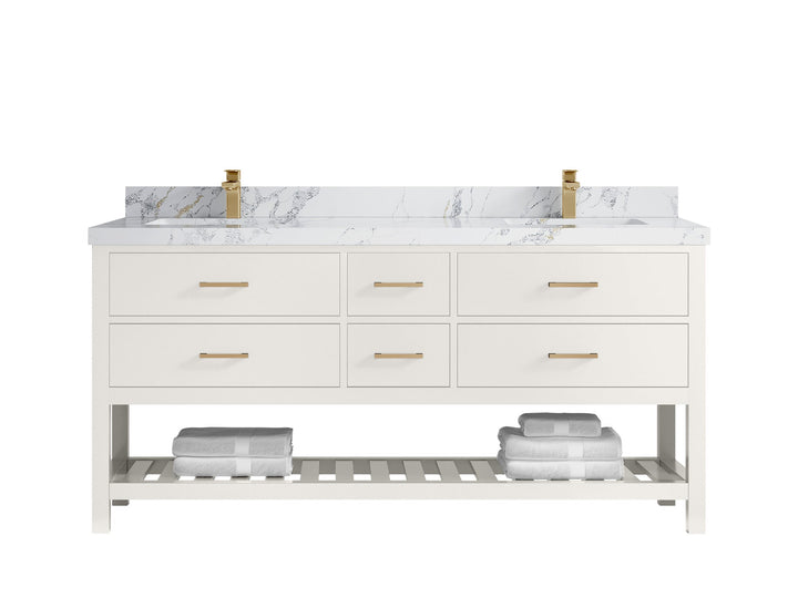 Parker 72 in. W x 22 in. D Double Sink Bathroom Vanity - photo 20
