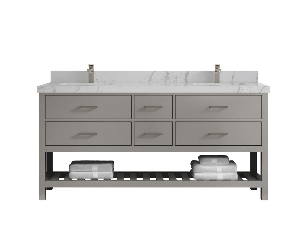 Parker 72 in. W x 22 in. D Double Sink Bathroom Vanity - Willow Bath and Vanity