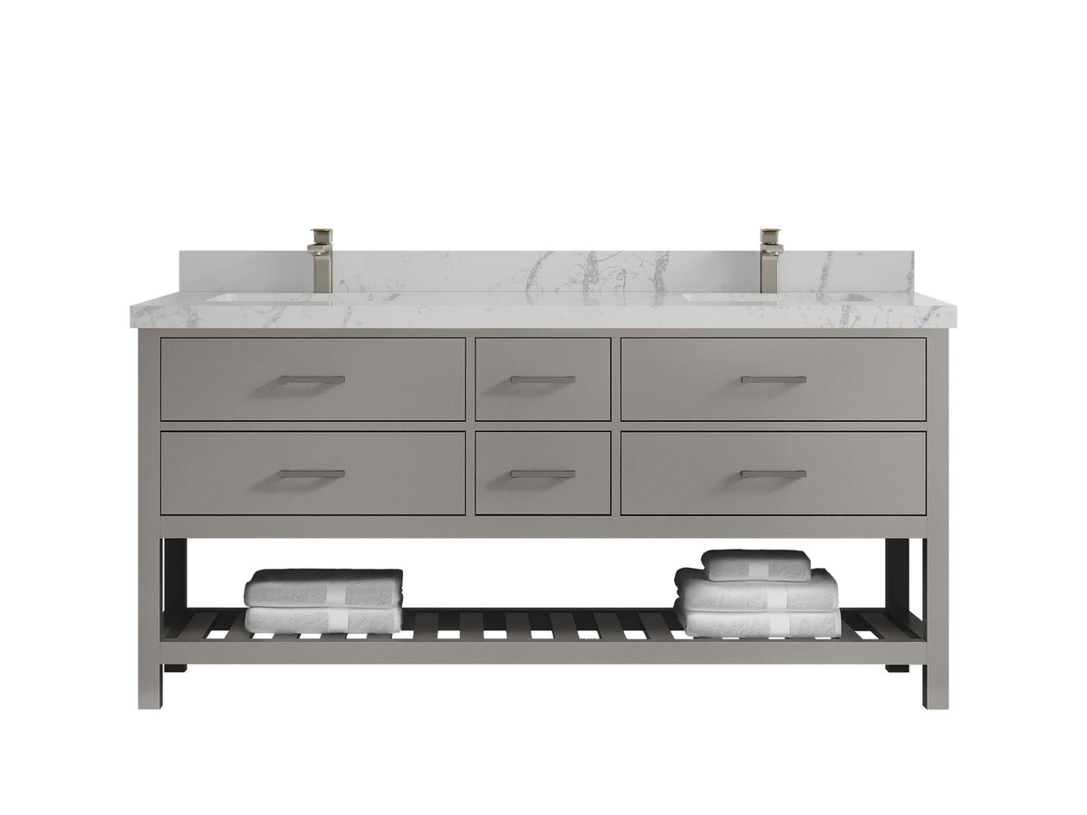 Parker 72 in. W x 22 in. D Double Sink Bathroom Vanity - Willow Bath and Vanity