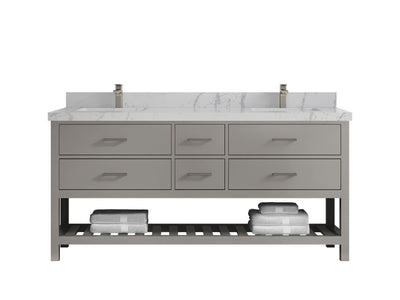 Parker 72 in. W x 22 in. D Double Sink Bathroom Vanity - Willow Bath and Vanity