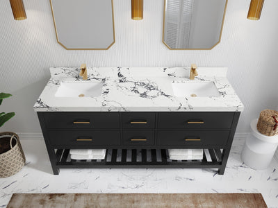 Parker 72 in. W x 22 in. D Double Sink Bathroom Vanity - Willow Bath and Vanity