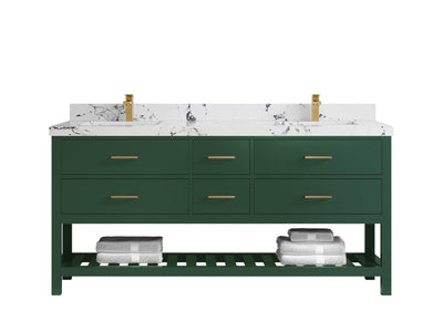 Parker 72 in. W x 22 in. D Double Sink Bathroom Vanity - Willow Bath and Vanity