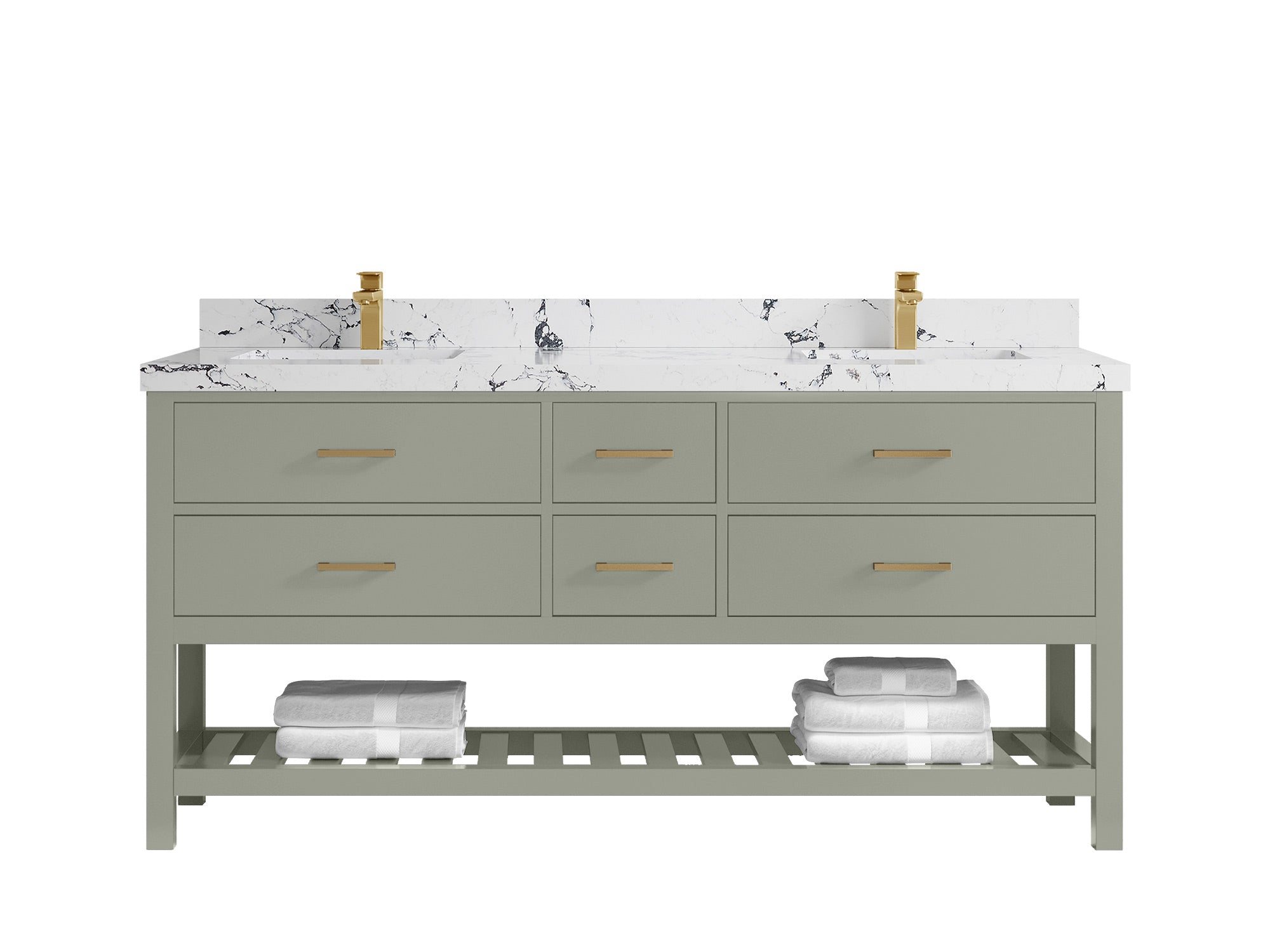 Parker 72 in. W x 22 in. D Double Sink Bathroom Vanity - Willow Bath and Vanity