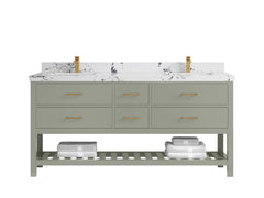 Parker 72 in. W x 22 in. D Double Sink Bathroom Vanity - photo 34