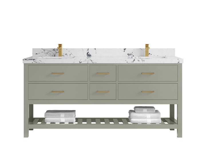Parker 72 in. W x 22 in. D Double Sink Bathroom Vanity - photo 34