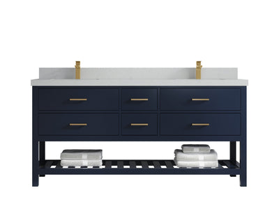 Parker 72 in. W x 22 in. D Double Sink Bathroom Vanity - Willow Bath and Vanity