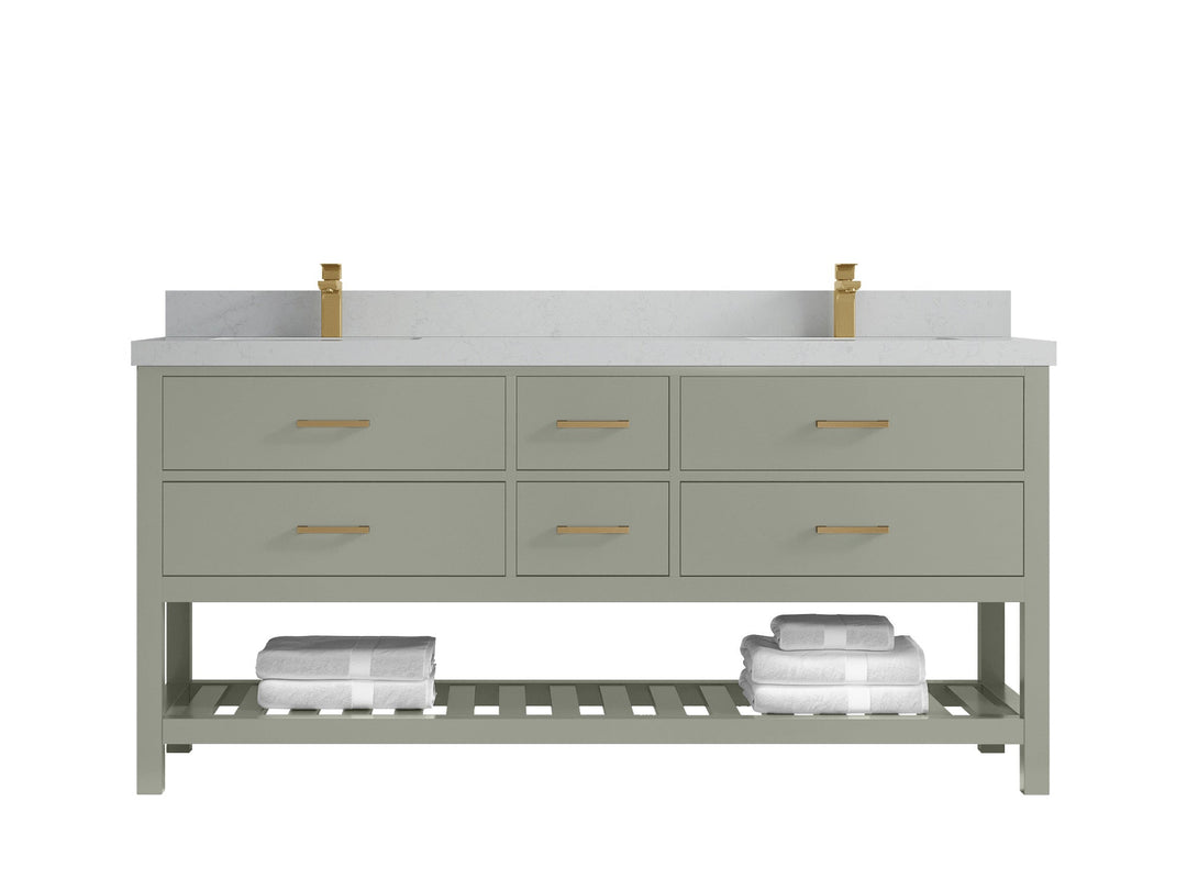 Parker 72 in. W x 22 in. D Double Sink Bathroom Vanity - Willow Bath and Vanity