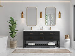 Parker 72 in. W x 22 in. D Double Sink Bathroom Vanity - photo 4