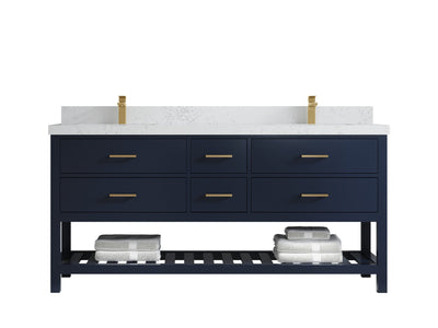 Parker 72 in. W x 22 in. D Double Sink Bathroom Vanity - Willow Bath and Vanity