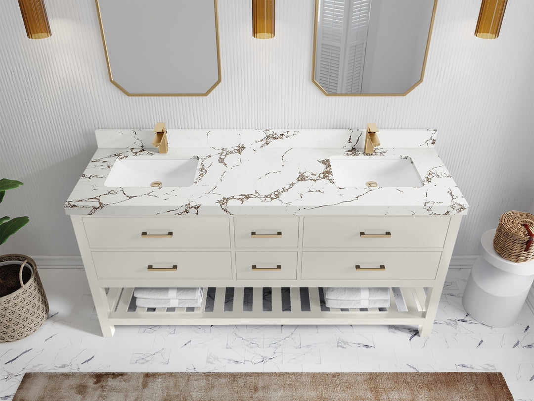 Parker 72 in. W x 22 in. D Double Sink Bathroom Vanity - Willow Bath and Vanity