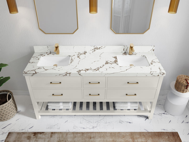 Parker 72 in. W x 22 in. D Double Sink Bathroom Vanity - photo 29