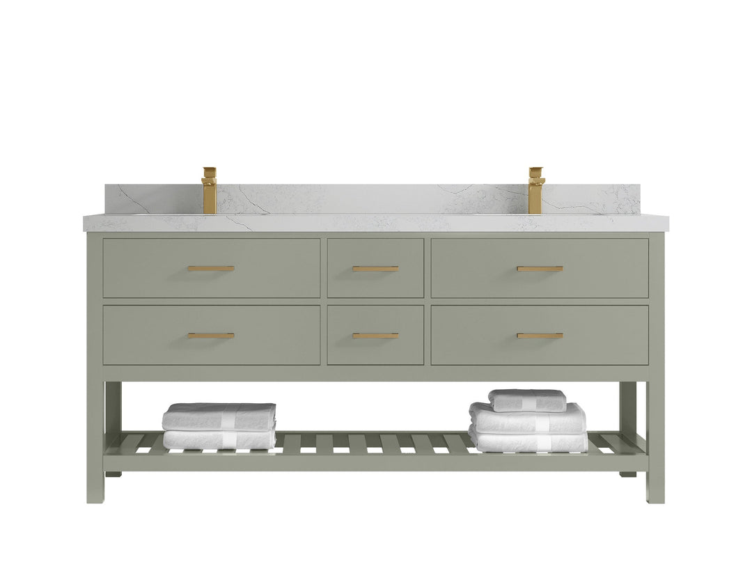 Parker 72 in. W x 22 in. D Double Sink Bathroom Vanity - Willow Bath and Vanity
