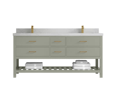 Parker 72 in. W x 22 in. D Double Sink Bathroom Vanity - Willow Bath and Vanity