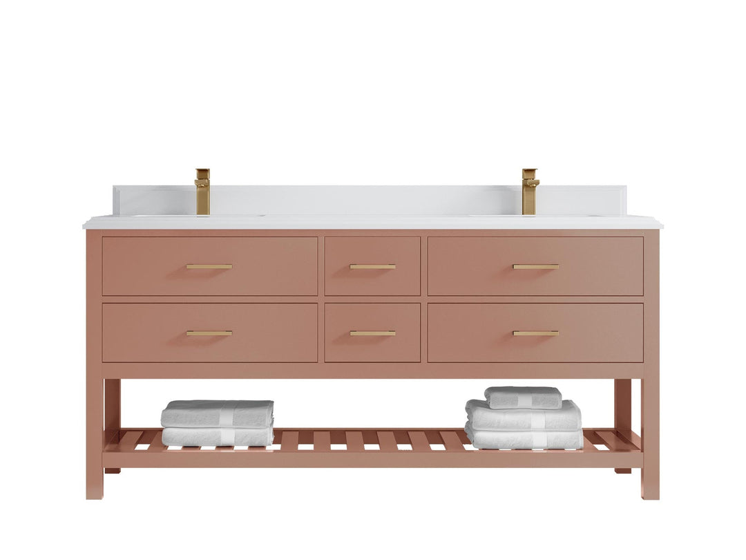 Parker 72 in. W x 22 in. D Double Sink Bathroom Vanity - Willow Bath and Vanity