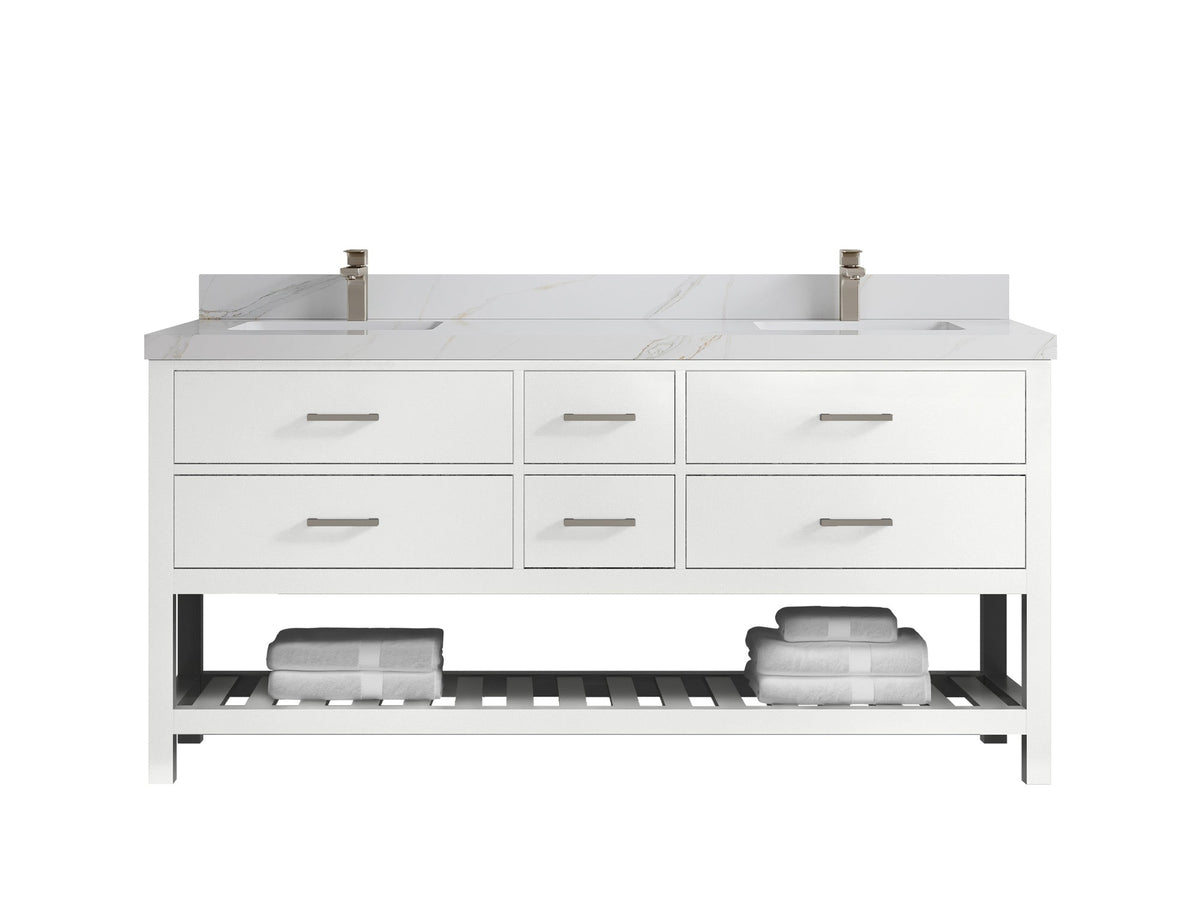 Parker 72 in. W x 22 in. D Double Sink Bathroom Vanity - Willow Bath and Vanity