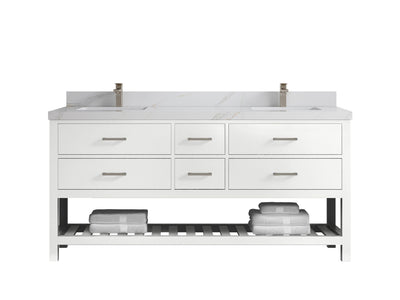 Parker 72 in. W x 22 in. D Double Sink Bathroom Vanity - Willow Bath and Vanity