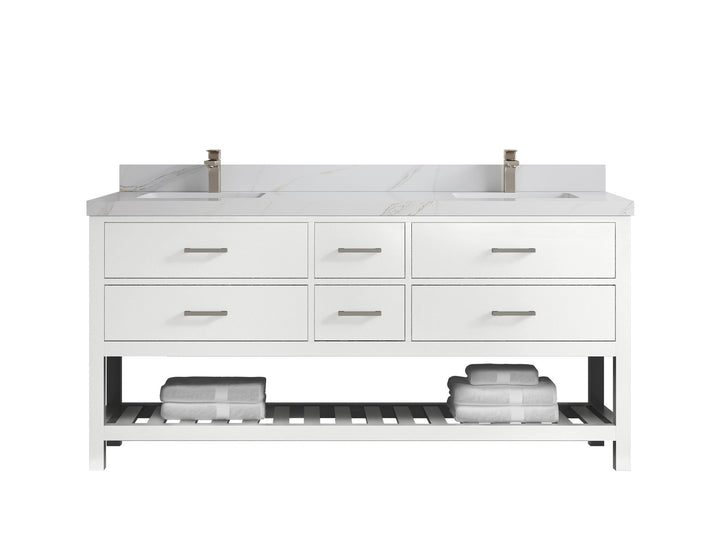 Parker 72 in. W x 22 in. D Double Sink Bathroom Vanity - photo 20