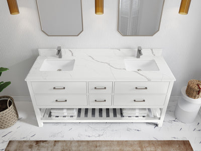 Parker 72 in. W x 22 in. D Double Sink Bathroom Vanity - Willow Bath and Vanity