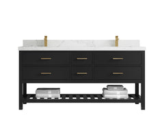 Parker 72 in. W x 22 in. D Double Sink Bathroom Vanity - photo 16