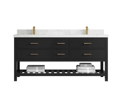 Parker 72 in. W x 22 in. D Double Sink Bathroom Vanity - Willow Bath and Vanity