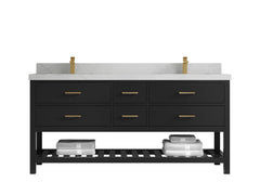 Parker 72 in. W x 22 in. D Double Sink Bathroom Vanity - photo 1