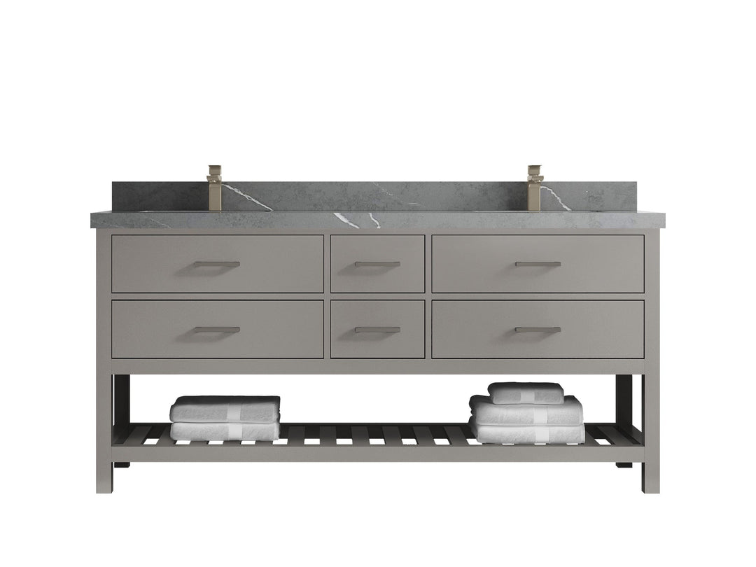 Parker 72 in. W x 22 in. D Double Sink Bathroom Vanity - Willow Bath and Vanity