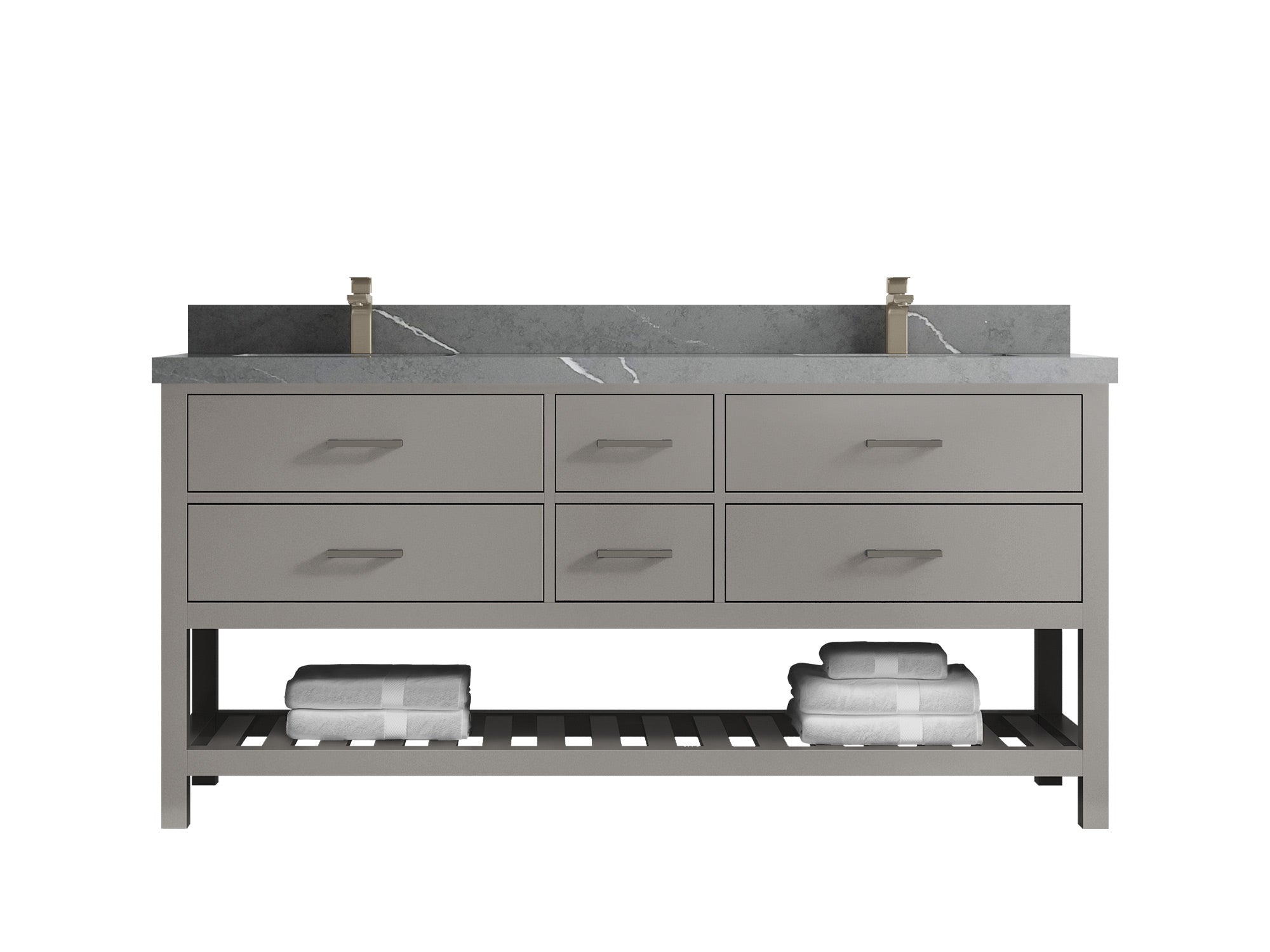 Parker 72 in. W x 22 in. D Double Sink Bathroom Vanity - Willow Bath and Vanity