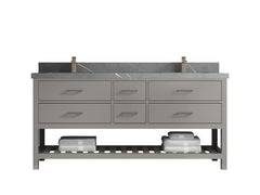 Parker 72 in. W x 22 in. D Double Sink Bathroom Vanity - photo 28