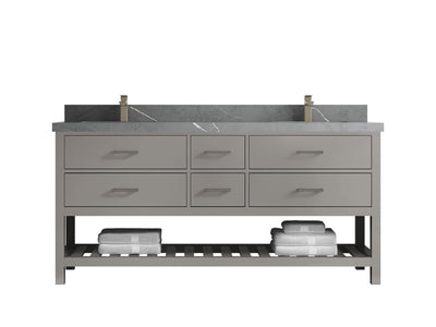 Parker 72 in. W x 22 in. D Double Sink Bathroom Vanity - Willow Bath and Vanity