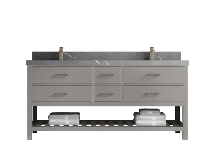 Parker 72 in. W x 22 in. D Double Sink Bathroom Vanity - photo 28