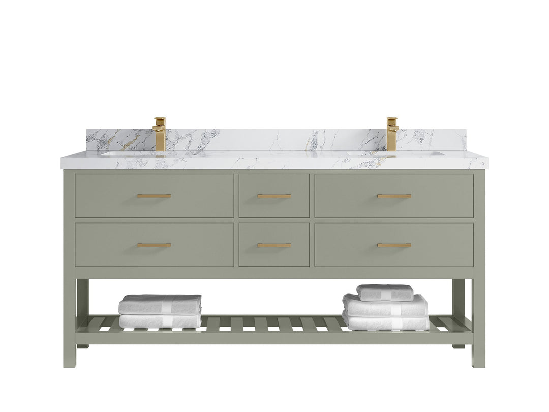 Parker 72 in. W x 22 in. D Double Sink Bathroom Vanity - Willow Bath and Vanity