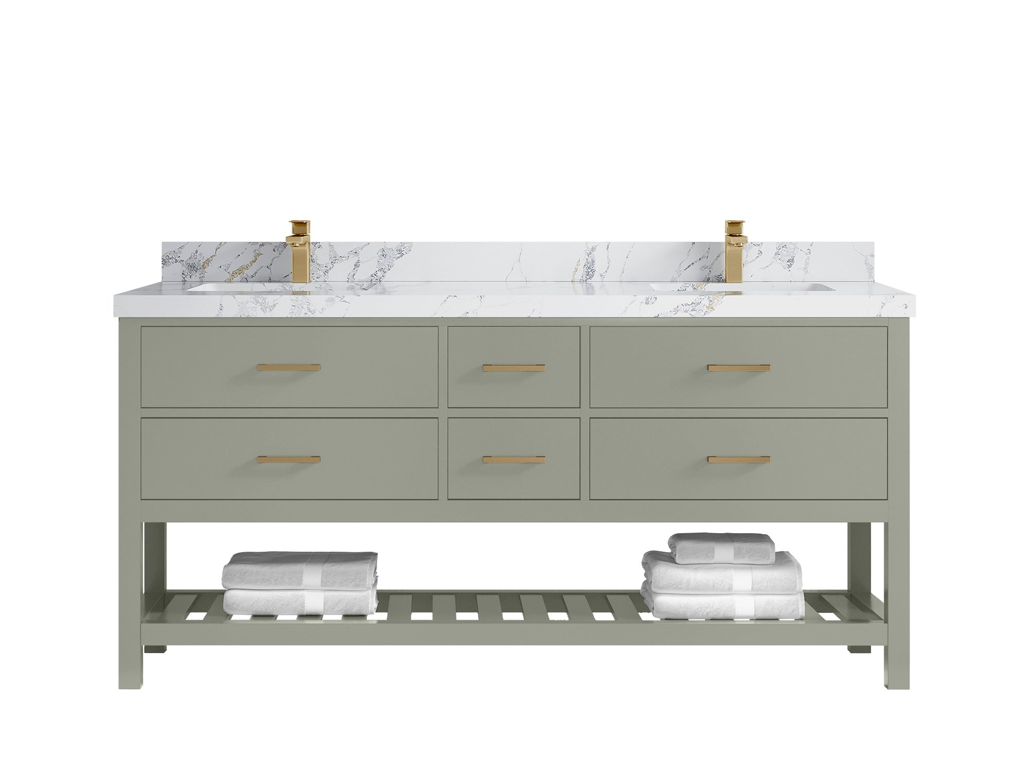 Parker 72 in. W x 22 in. D Double Sink Bathroom Vanity - Willow Bath and Vanity
