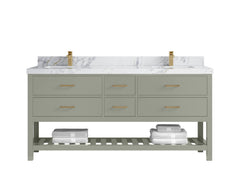 Parker 72 in. W x 22 in. D Double Sink Bathroom Vanity - photo 20