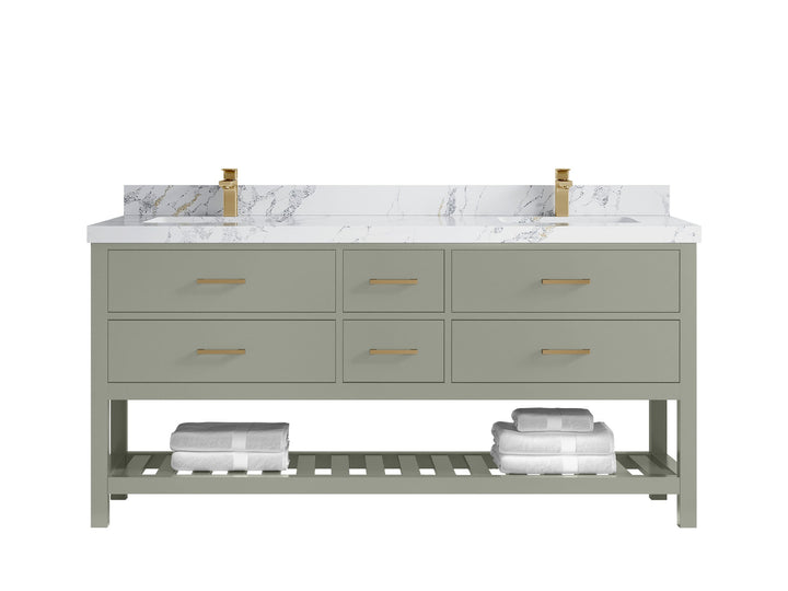 Parker 72 in. W x 22 in. D Double Sink Bathroom Vanity - photo 20
