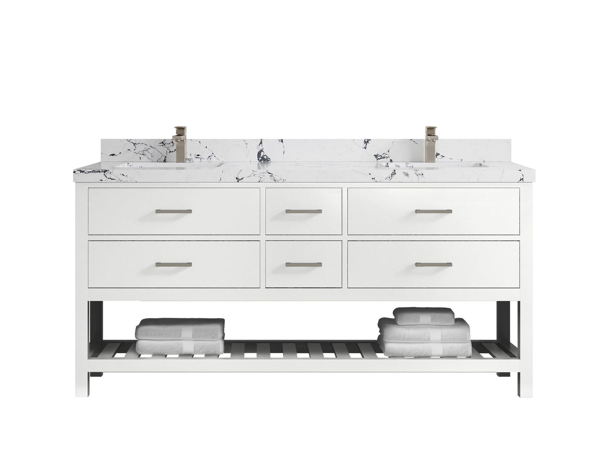 Parker 72 in. W x 22 in. D Double Sink Bathroom Vanity - Willow Bath and Vanity