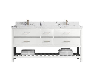 Parker 72 in. W x 22 in. D Double Sink Bathroom Vanity - Willow Bath and Vanity