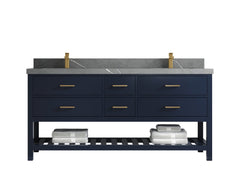 Parker 72 in. W x 22 in. D Double Sink Bathroom Vanity - photo 27