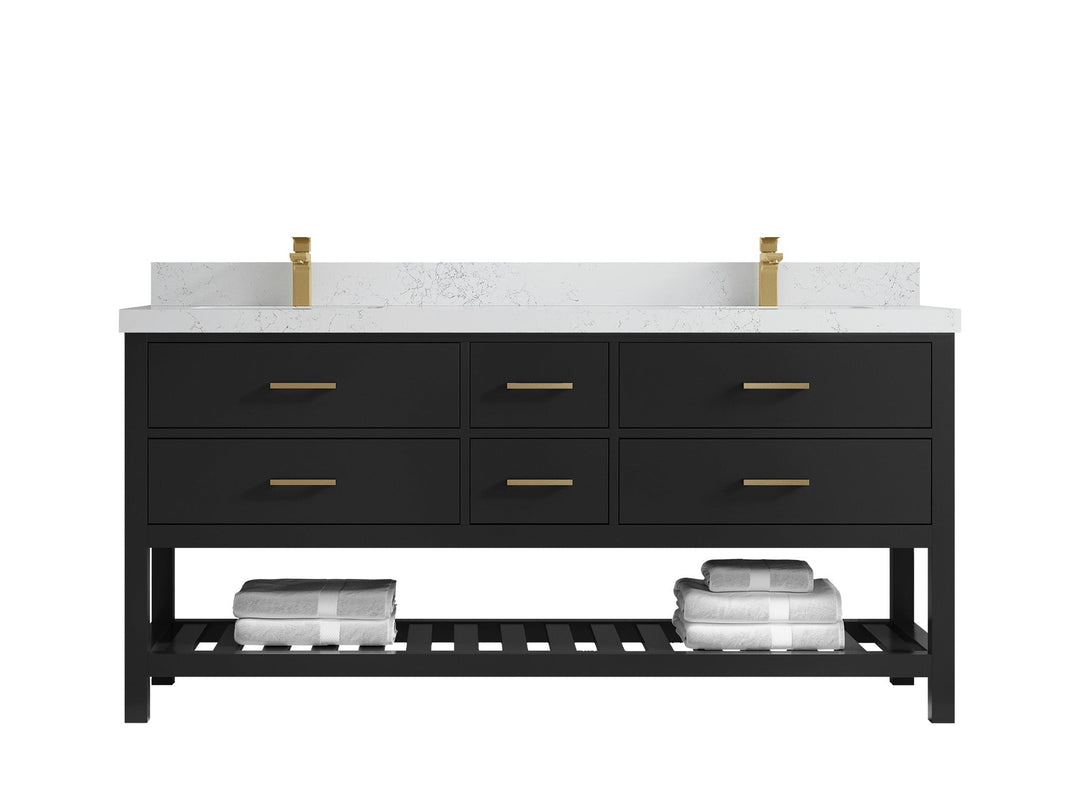 Parker 72 in. W x 22 in. D Double Sink Bathroom Vanity - Willow Bath and Vanity
