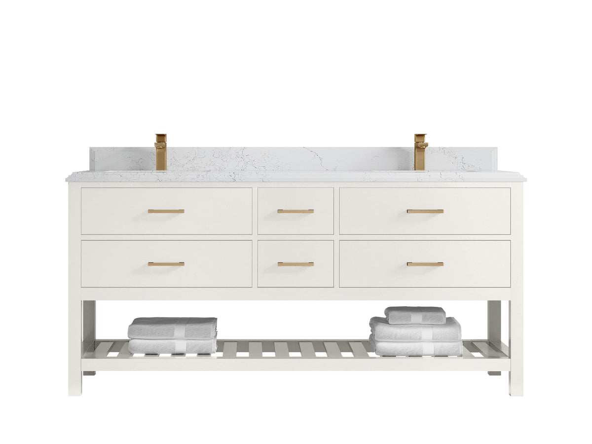 Parker 72 in. W x 22 in. D Double Sink Bathroom Vanity - Willow Bath and Vanity