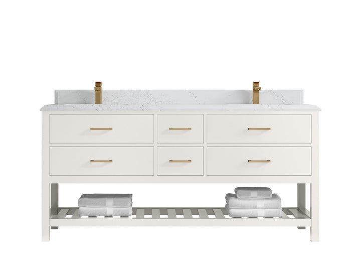 Parker 72 in. W x 22 in. D Double Sink Bathroom Vanity - photo 47