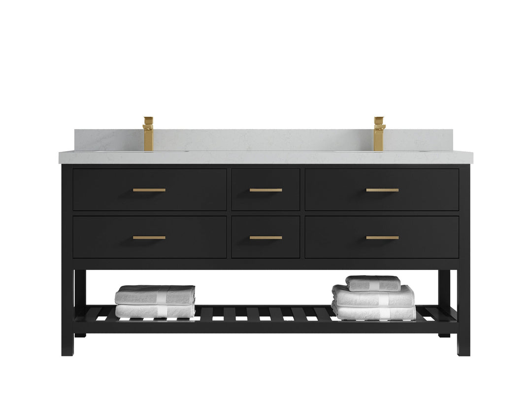 Parker 72 in. W x 22 in. D Double Sink Bathroom Vanity - Willow Bath and Vanity