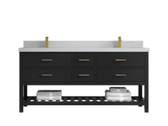 Parker 72 in. W x 22 in. D Double Sink Bathroom Vanity - photo 8
