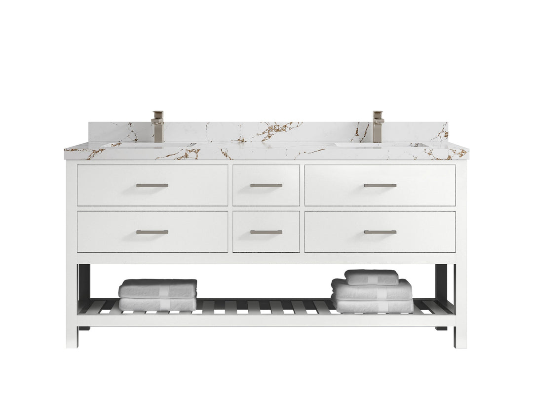 Parker 72 in. W x 22 in. D Double Sink Bathroom Vanity - Willow Bath and Vanity