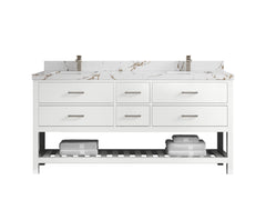 Parker 72 in. W x 22 in. D Double Sink Bathroom Vanity - photo 28