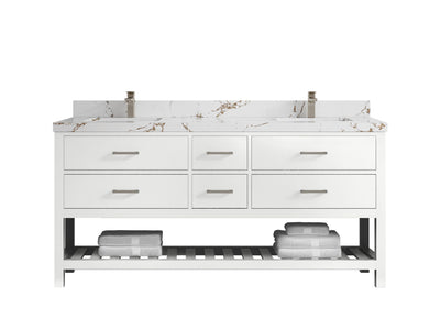 Parker 72 in. W x 22 in. D Double Sink Bathroom Vanity - Willow Bath and Vanity