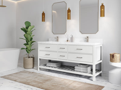Parker 72 in. W x 22 in. D Double Sink Bathroom Vanity - Willow Bath and Vanity