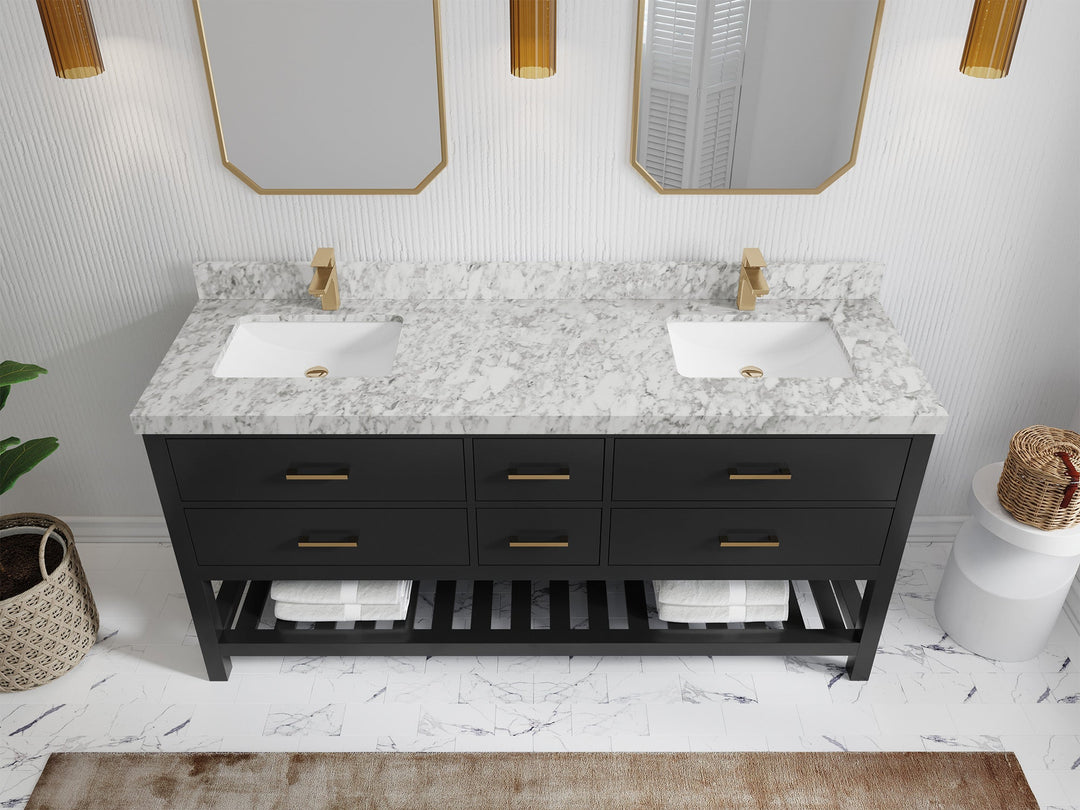 Parker 72 in. W x 22 in. D Double Sink Bathroom Vanity - Willow Bath and Vanity